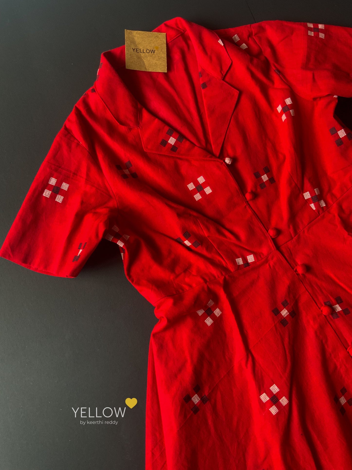 COTTON COLLARED DRESS