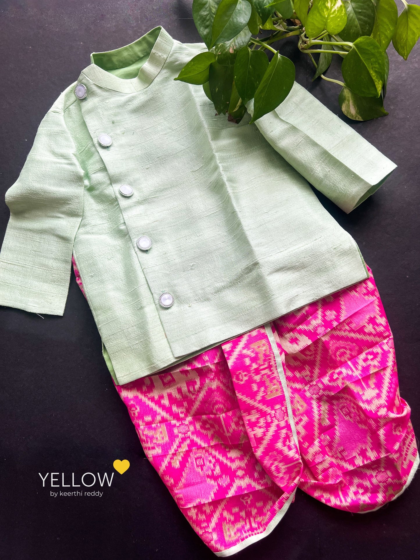 Rawsilk kurta dhoti