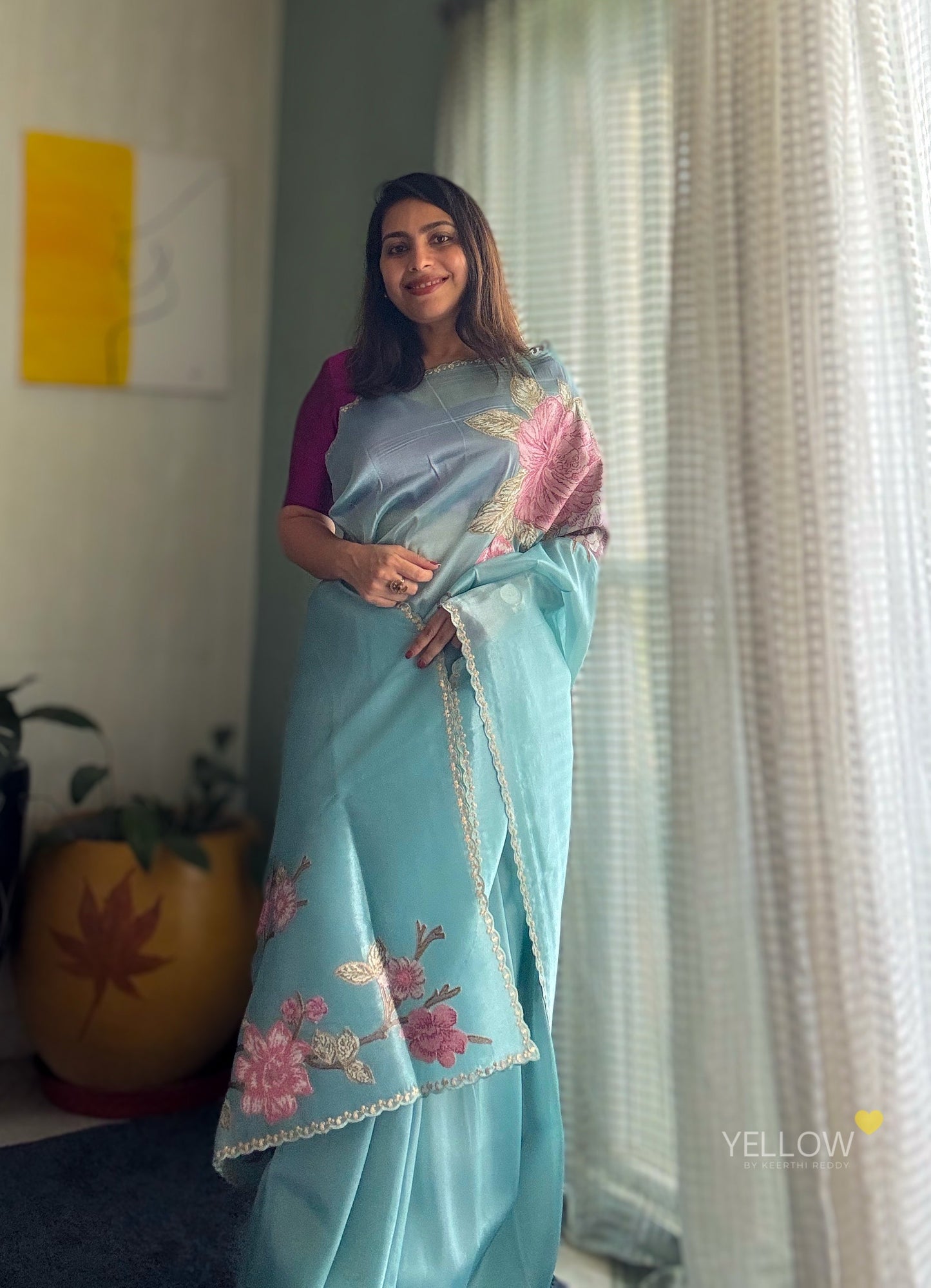 TISSUE ORGANZA SAREE