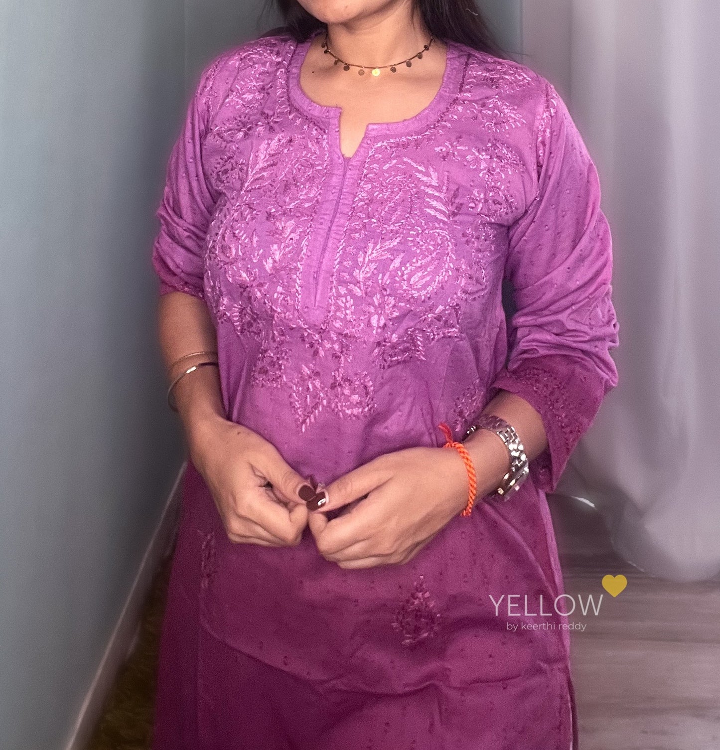 Cotton chikankari set