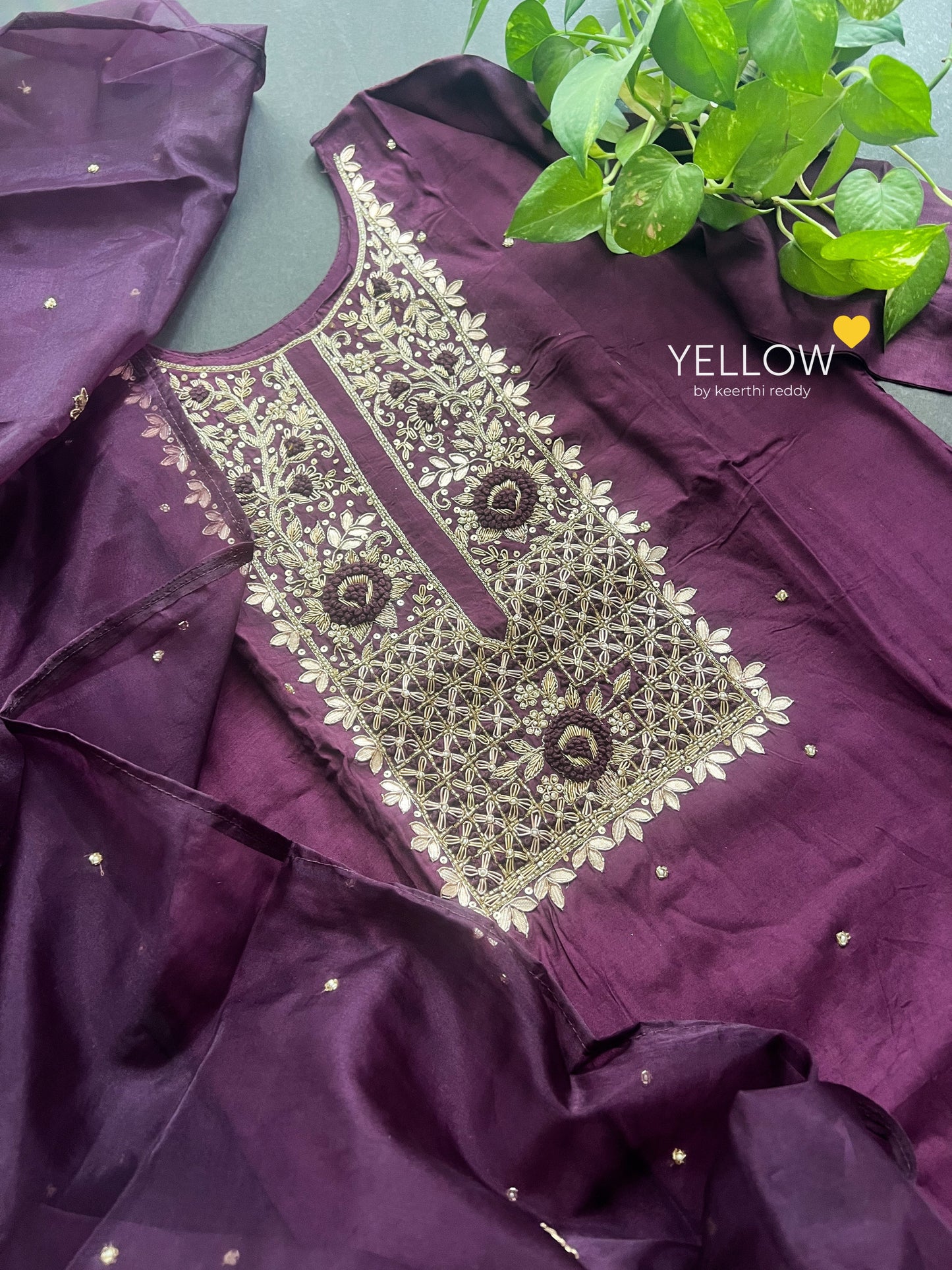HEAVY HANDWORKED KURTI SET