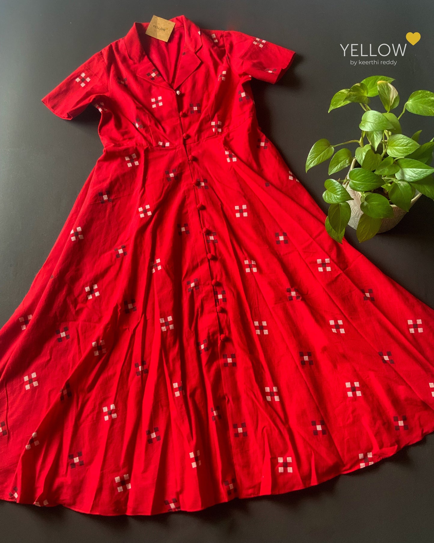 COTTON COLLARED DRESS