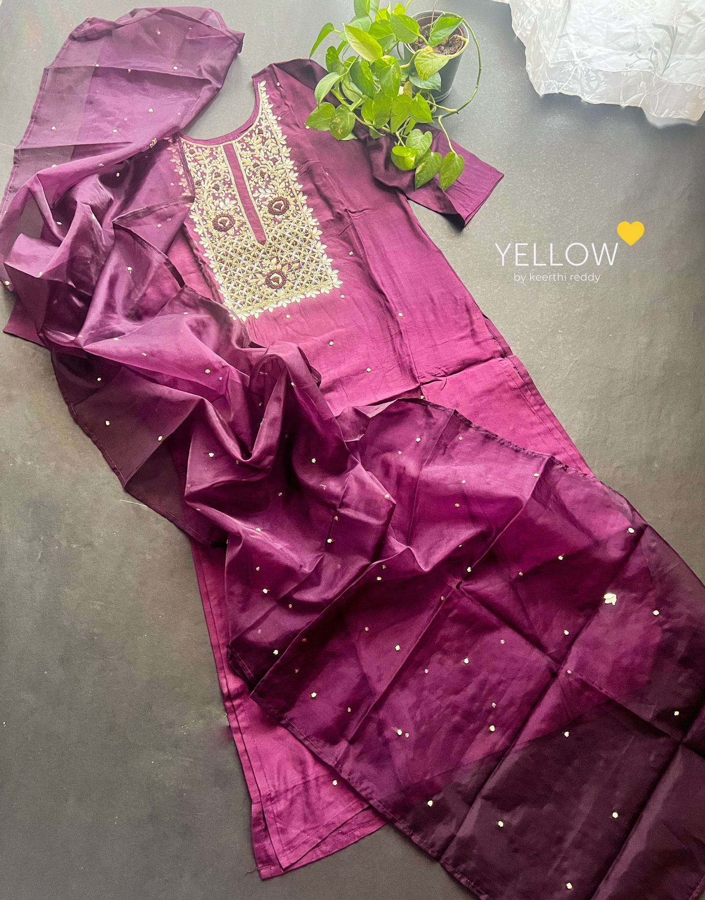 HEAVY HANDWORKED KURTI SET