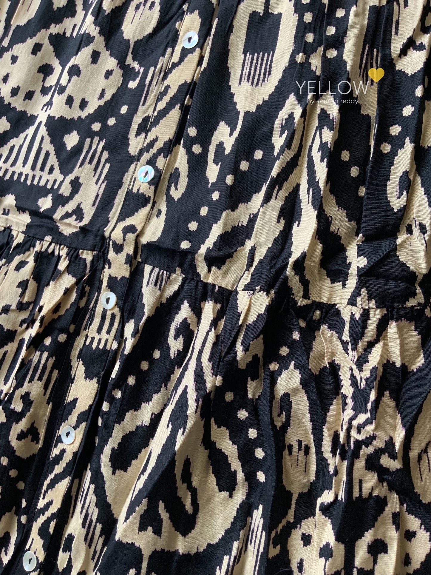 Silk Printed Flared Gown With Tieup Belt