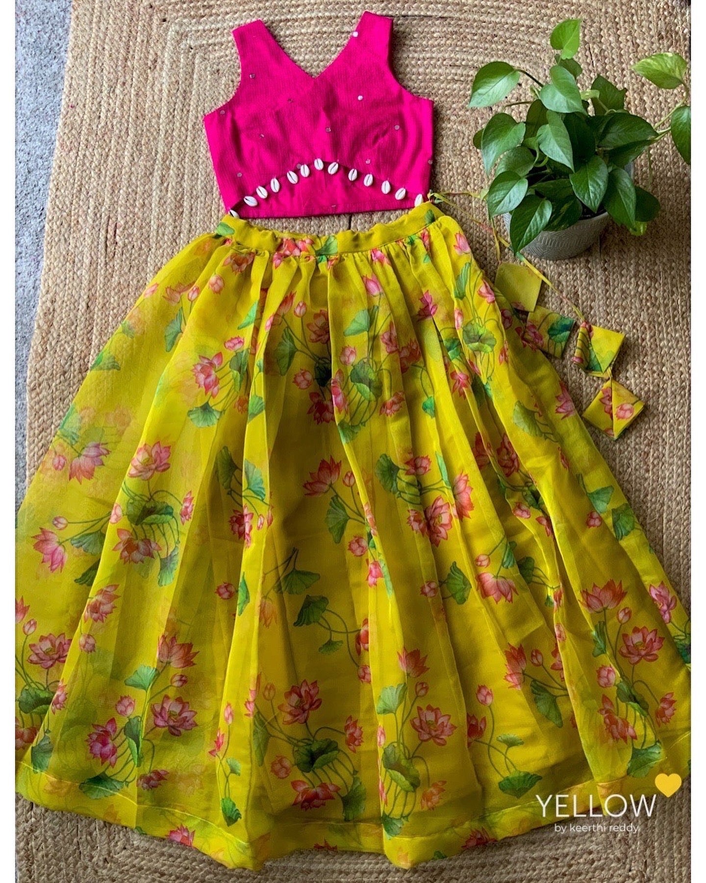 FLORAL ORGANZA SKIRT SET