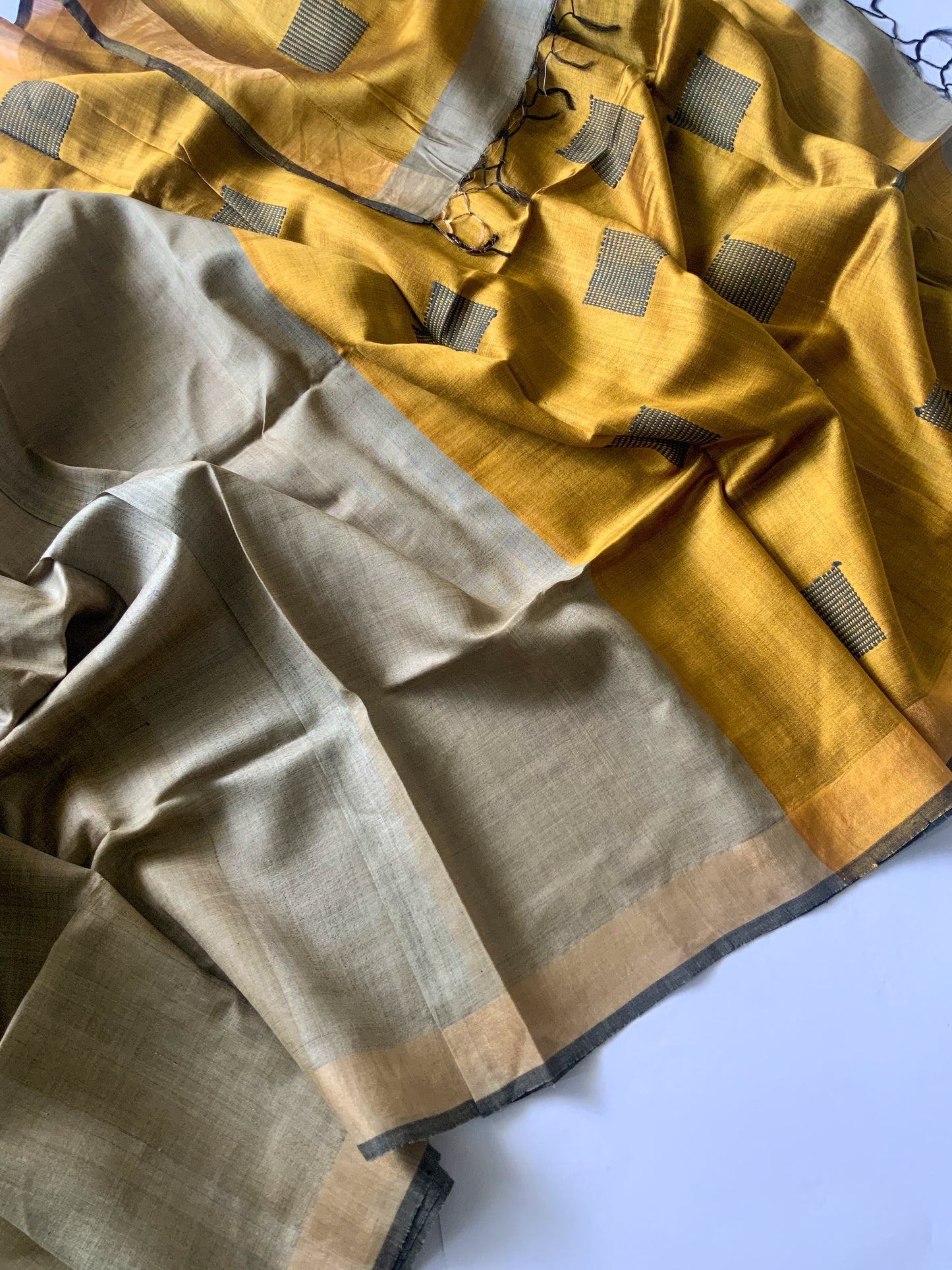 PURE TUSSAR SILK SAREE
