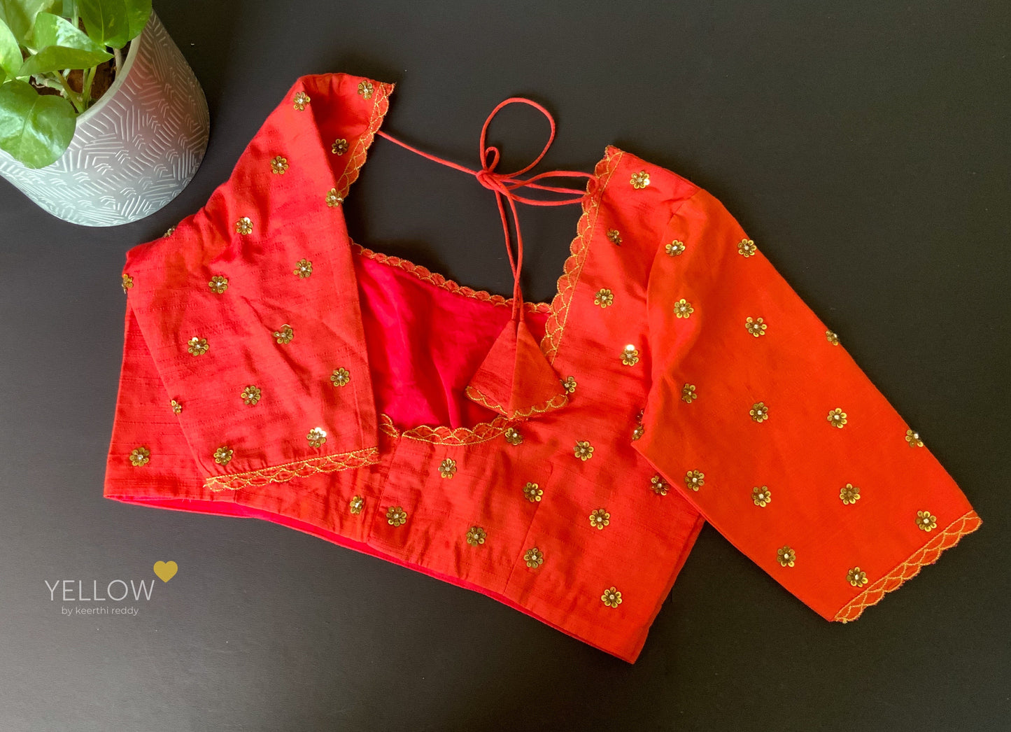 HANDWORKED RAWSILK BLOUSE
