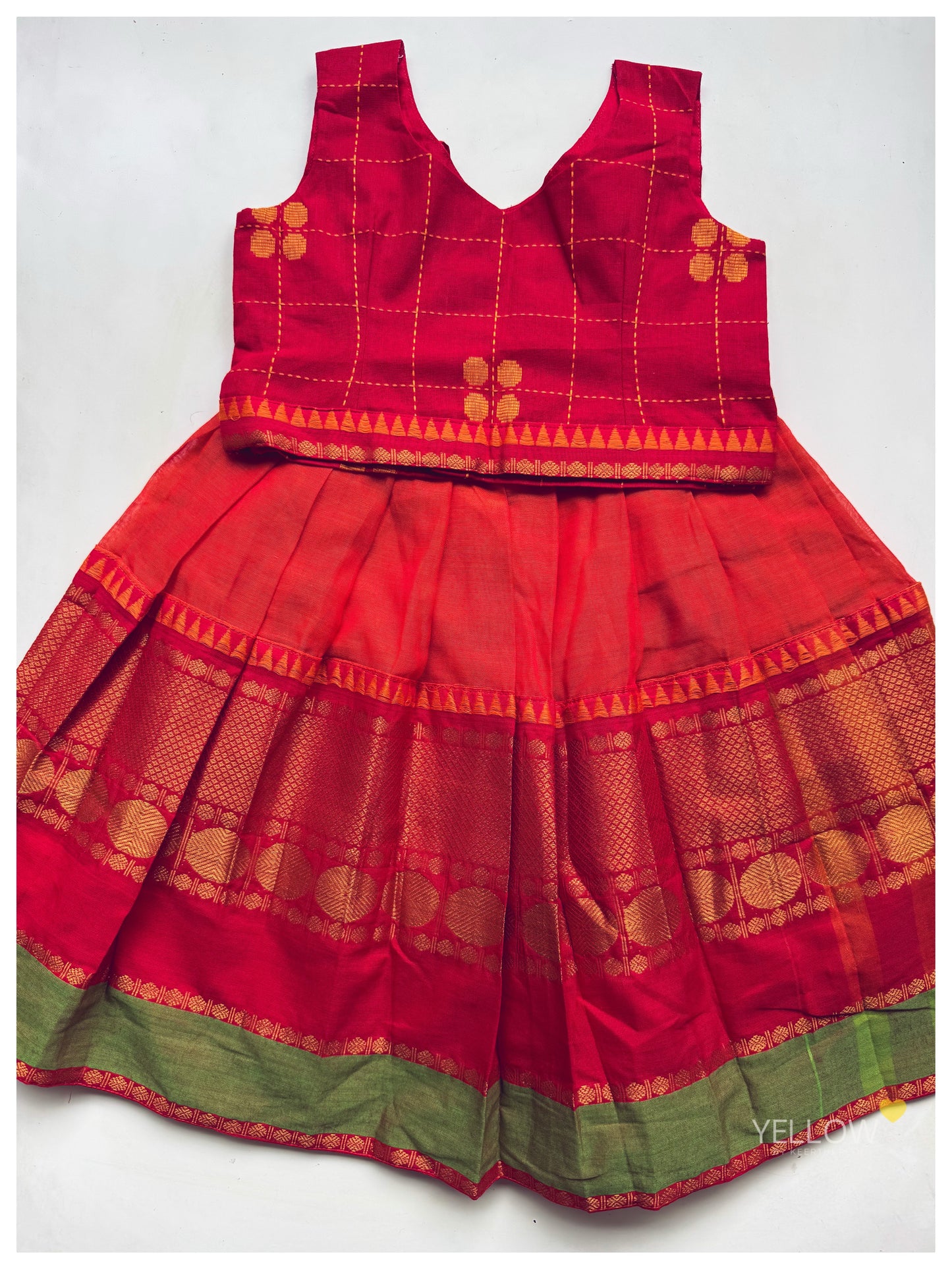 Toddler Handloom Lehenga set