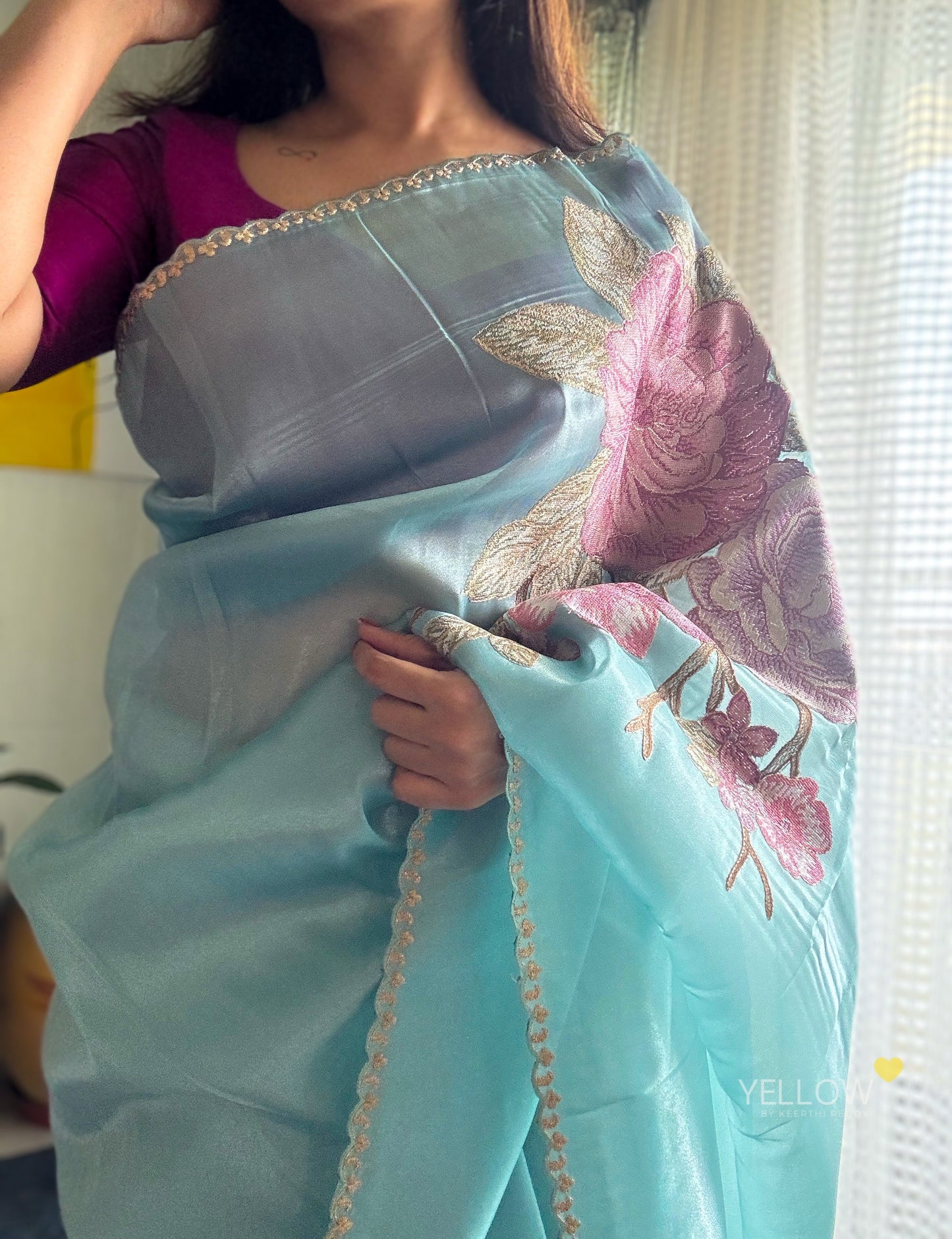 TISSUE ORGANZA SAREE