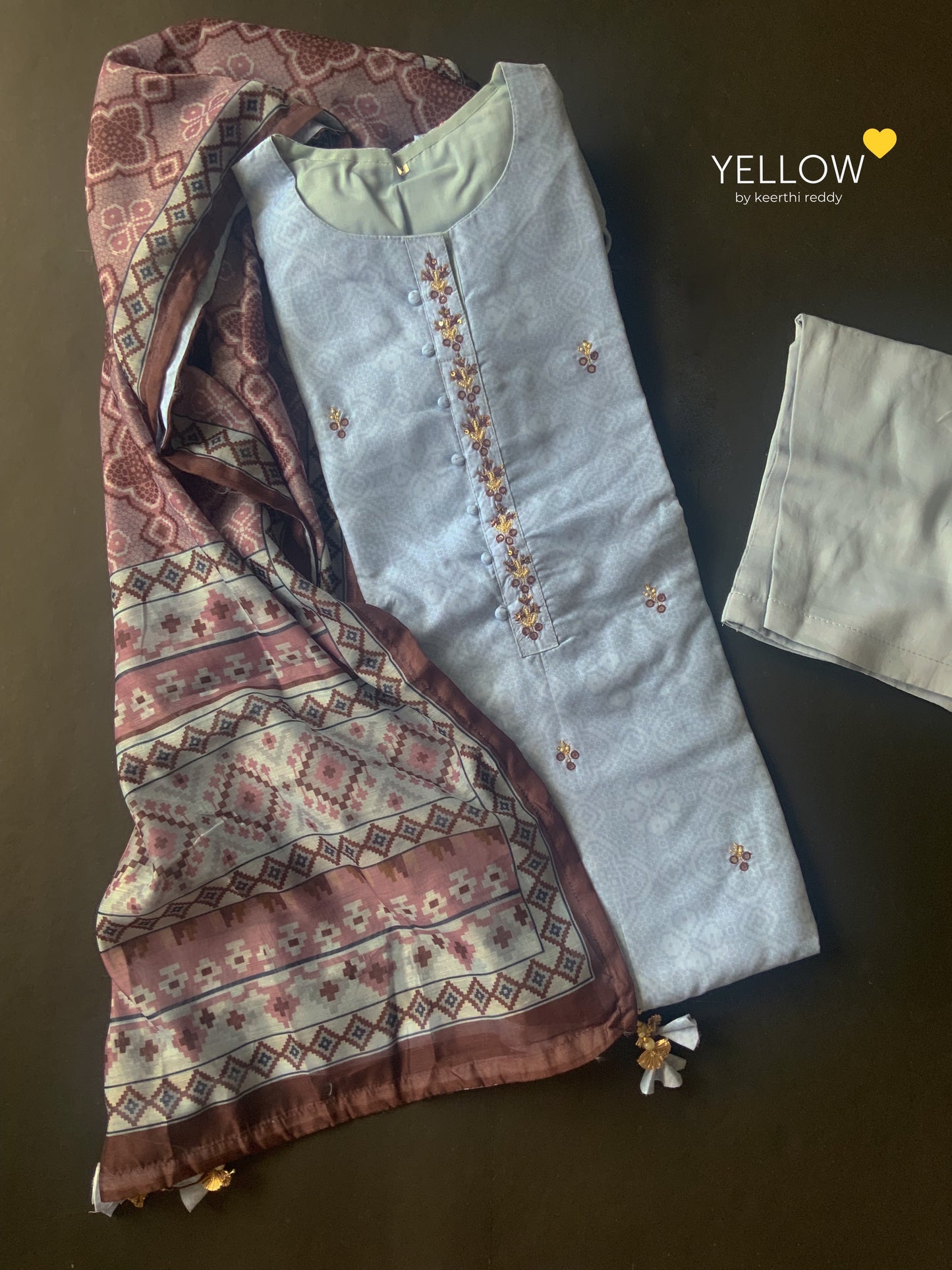 CRAPE SUIT - PATOLA PRINTED DUPATTA