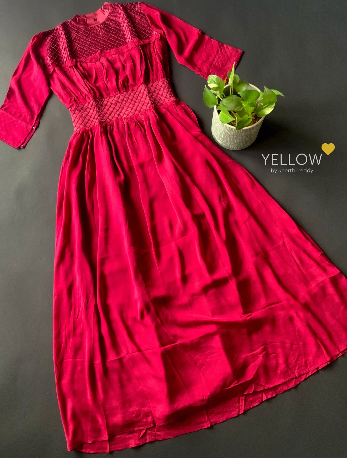 Long chiffon gown