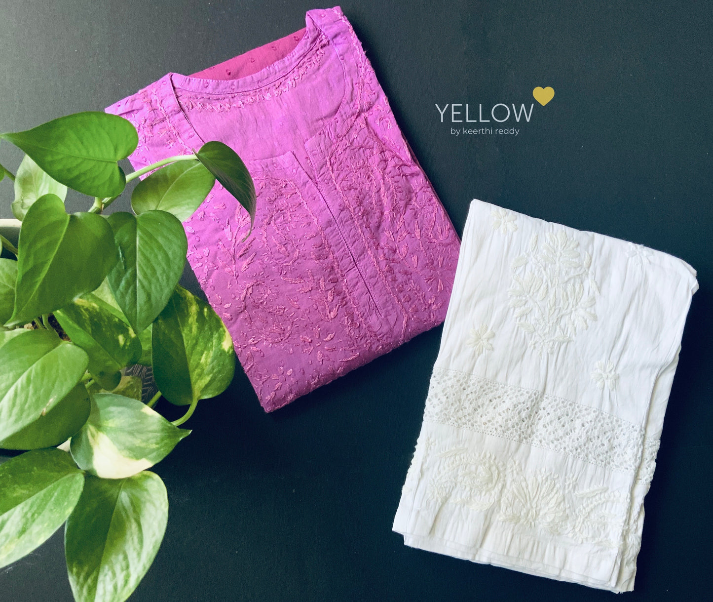 Cotton chikankari set