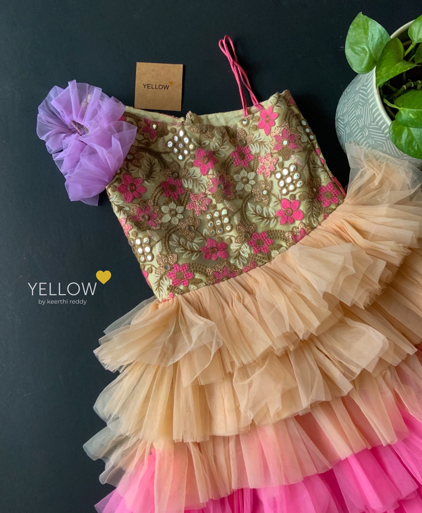 KIDS RUFFLE MULTI DRESS