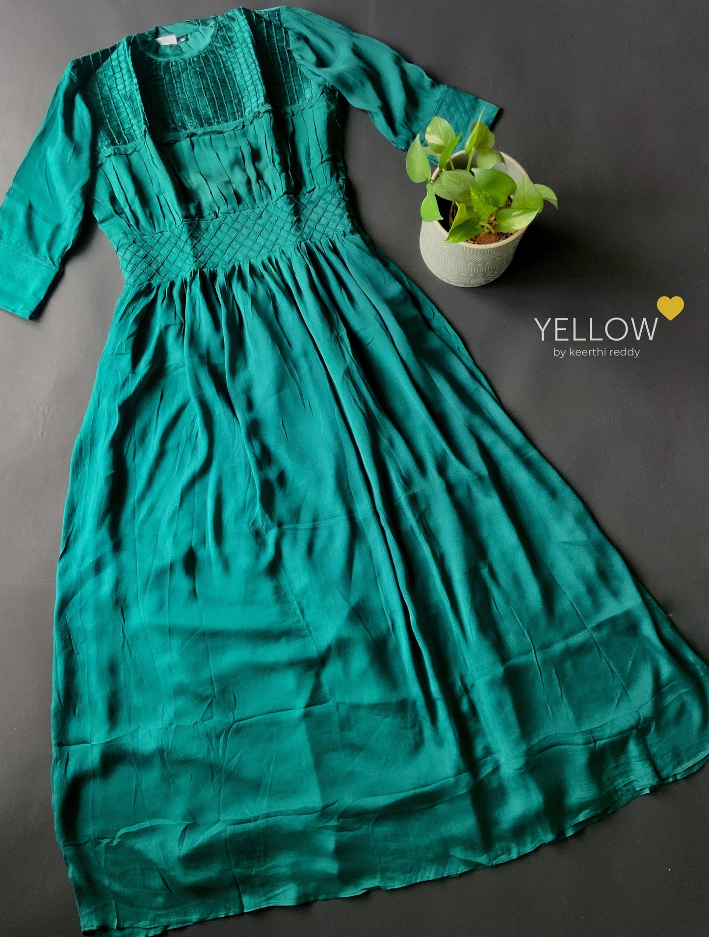 Long chiffon gown