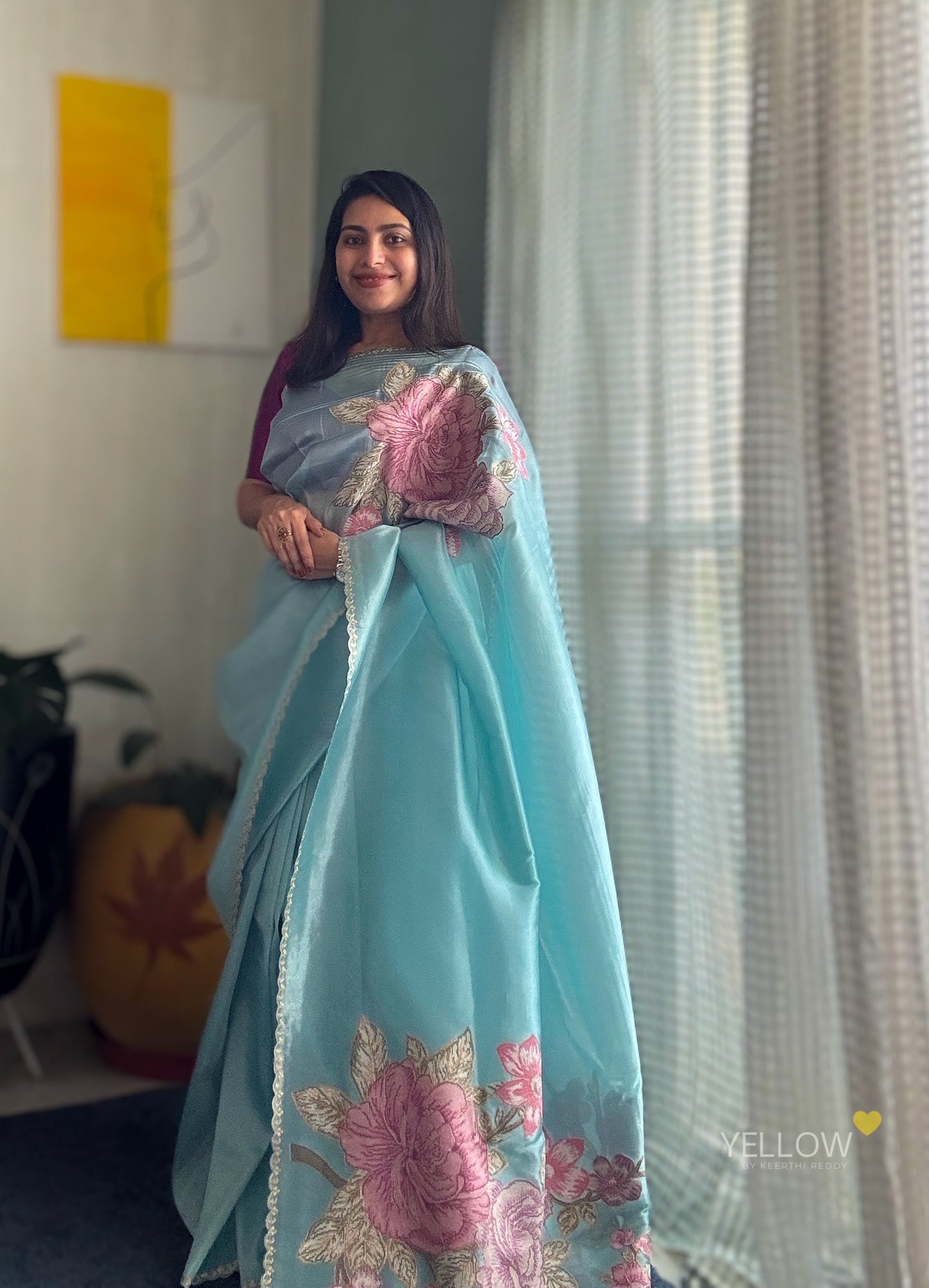 TISSUE ORGANZA SAREE