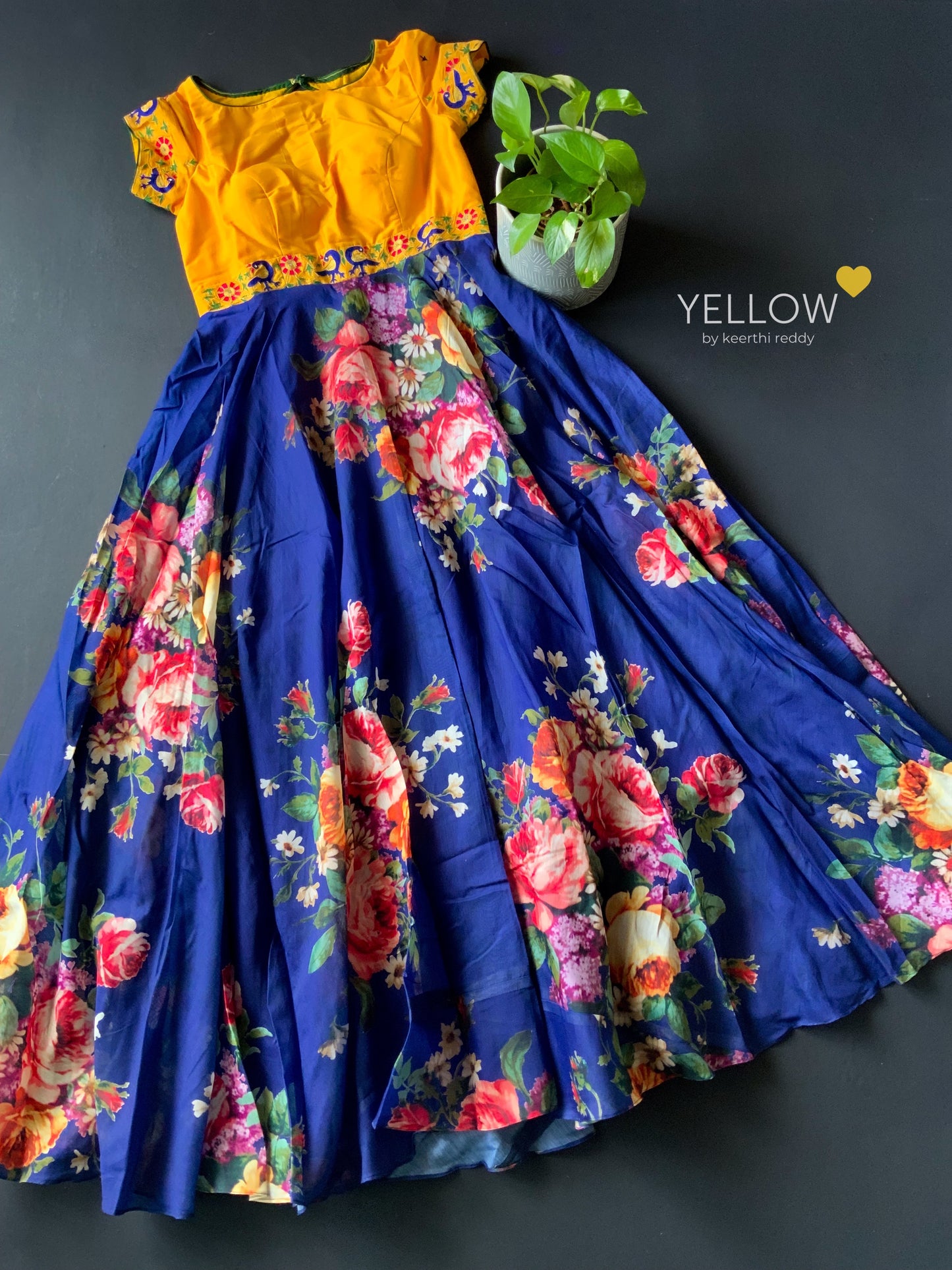 CHANDERI LONG DRESS