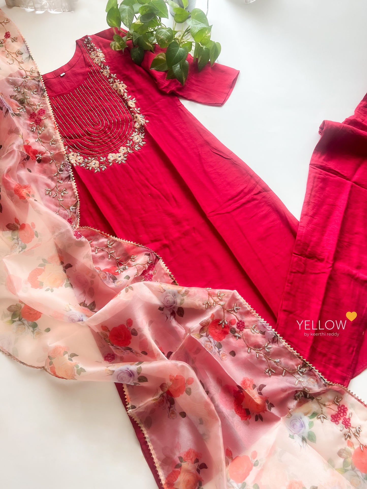 HEAVY BEAD WORKED SUITSET