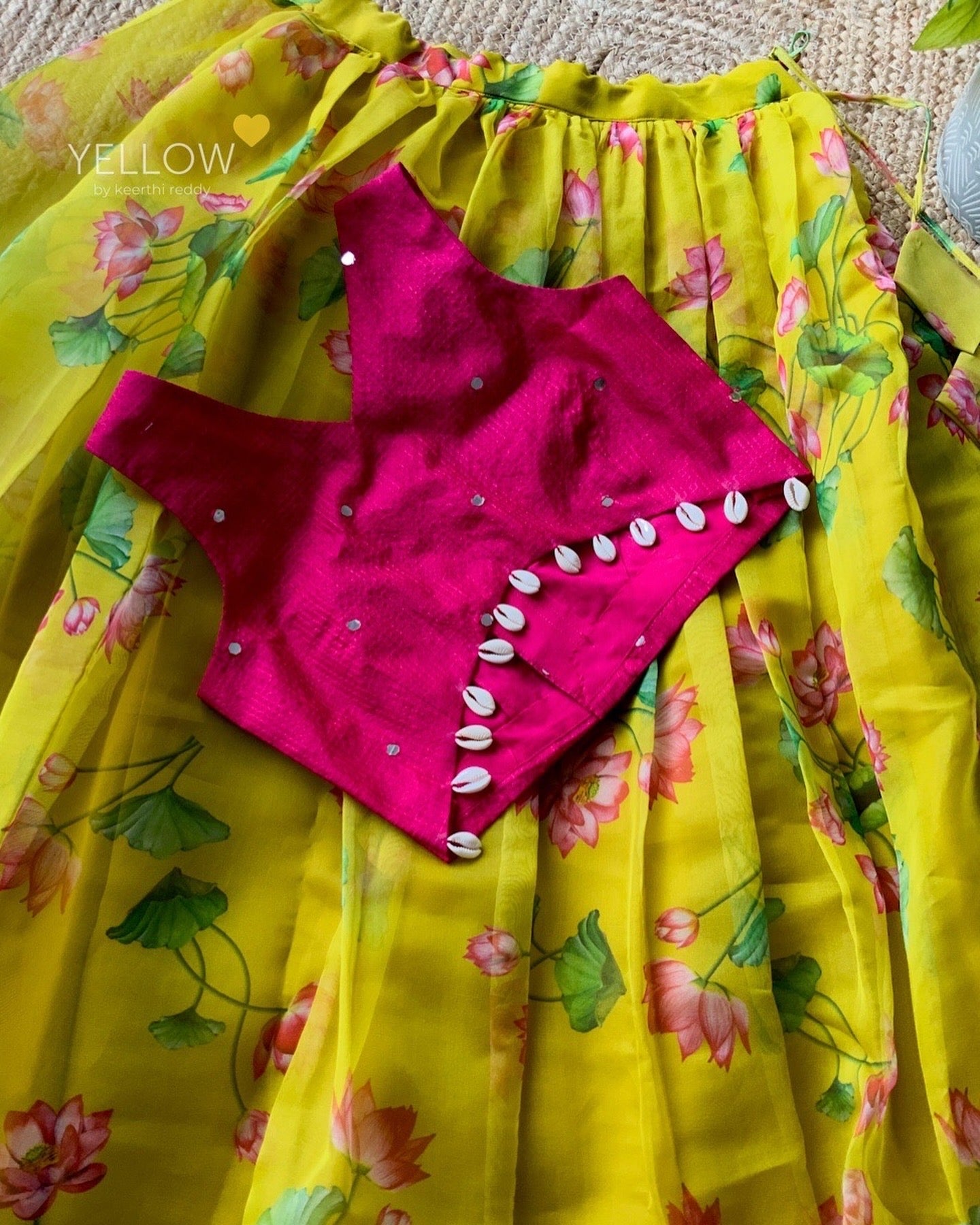 FLORAL ORGANZA SKIRT SET