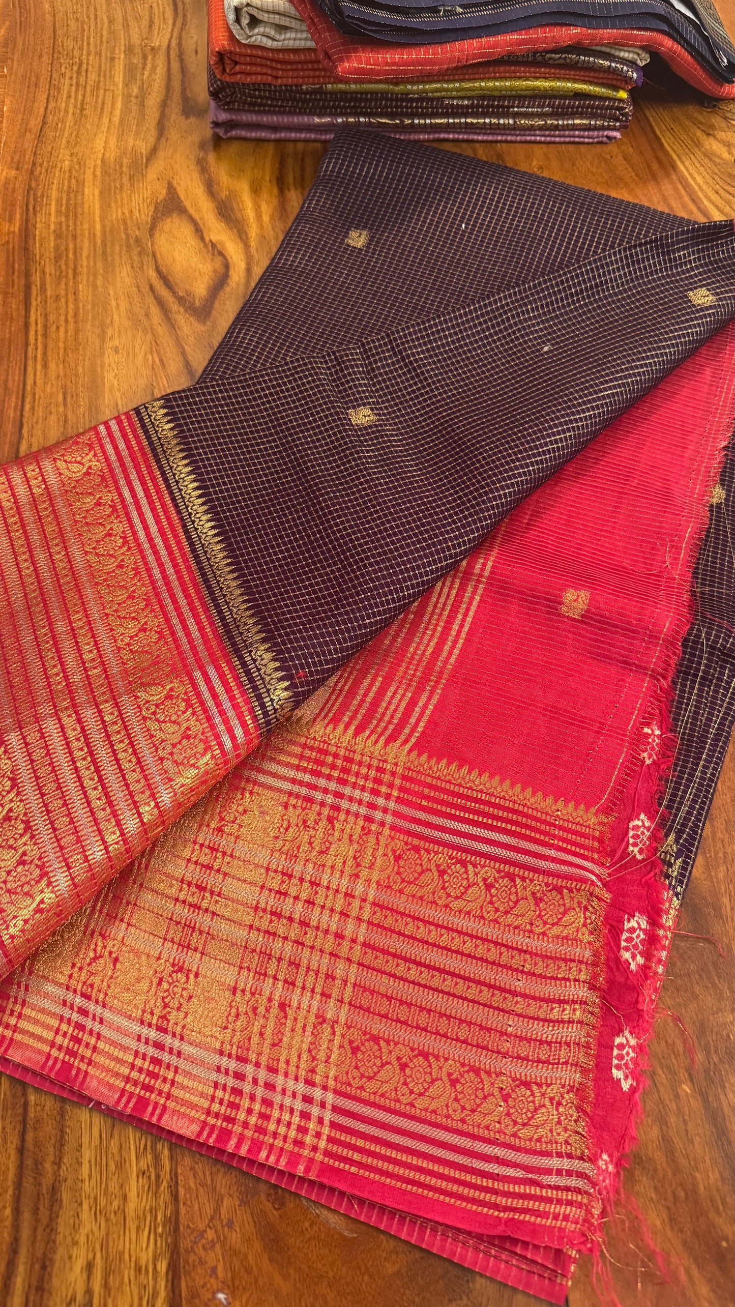 ZARI CHECKS SILK SAREE