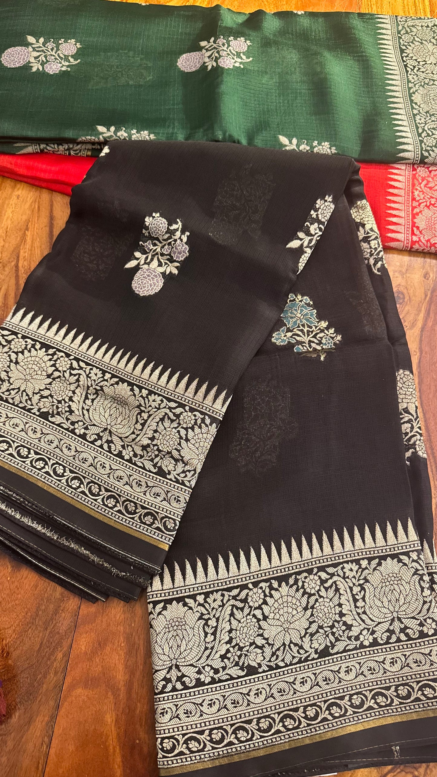 SILK KOTA SAREES WITH ANTIQUE ZARI BORDERS