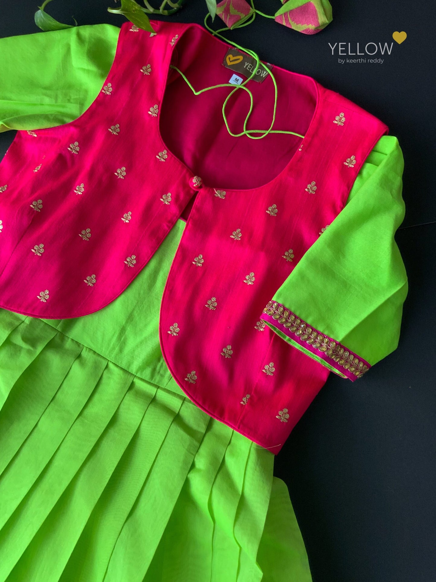 Silk Cotton Pleated Dress