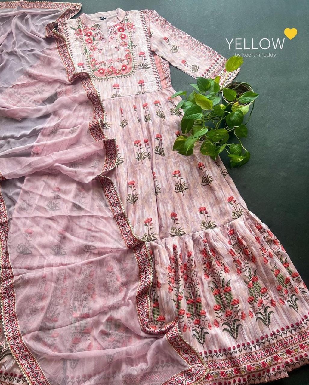 Soft Crape Long Dress