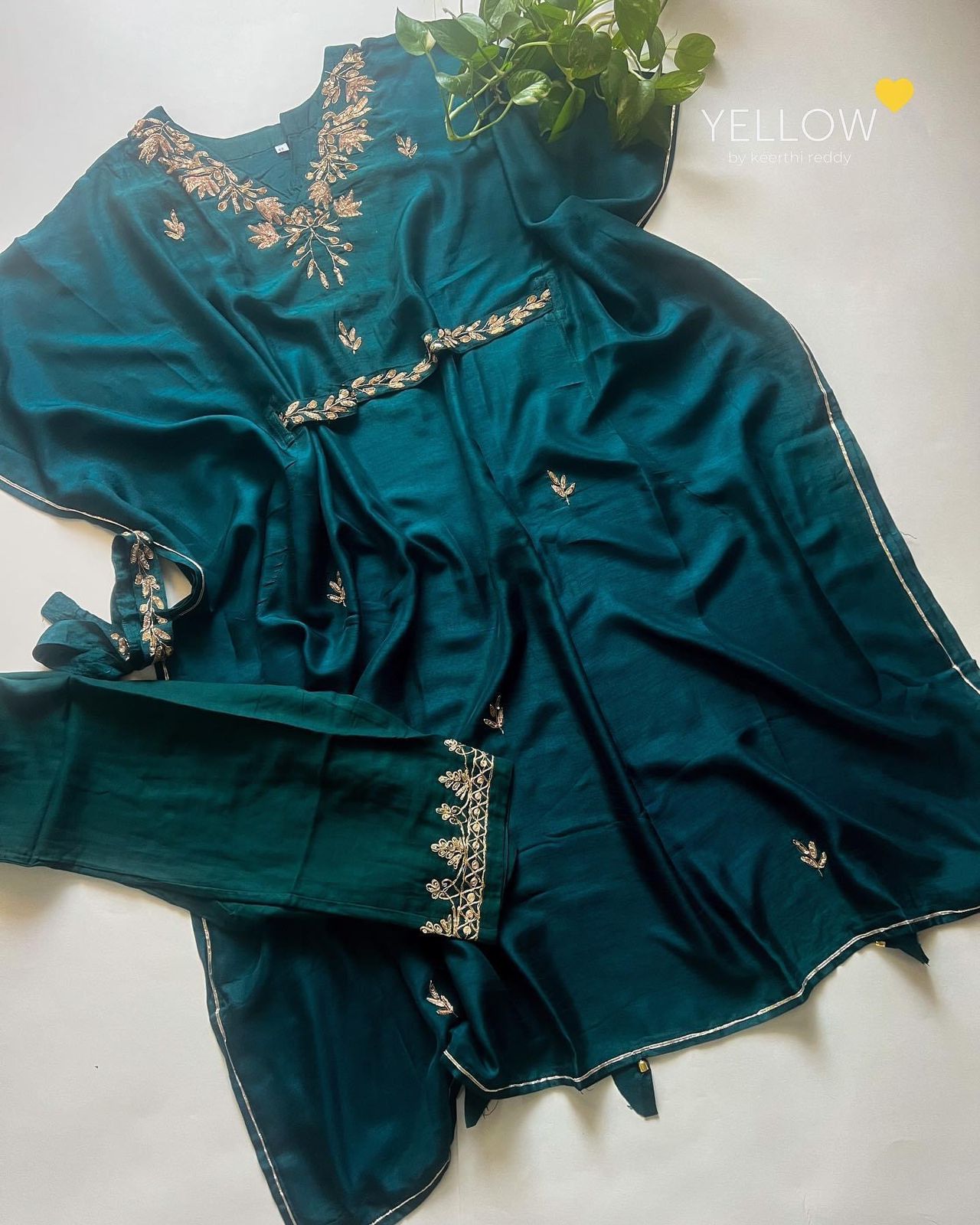 Rawsilk kaftan