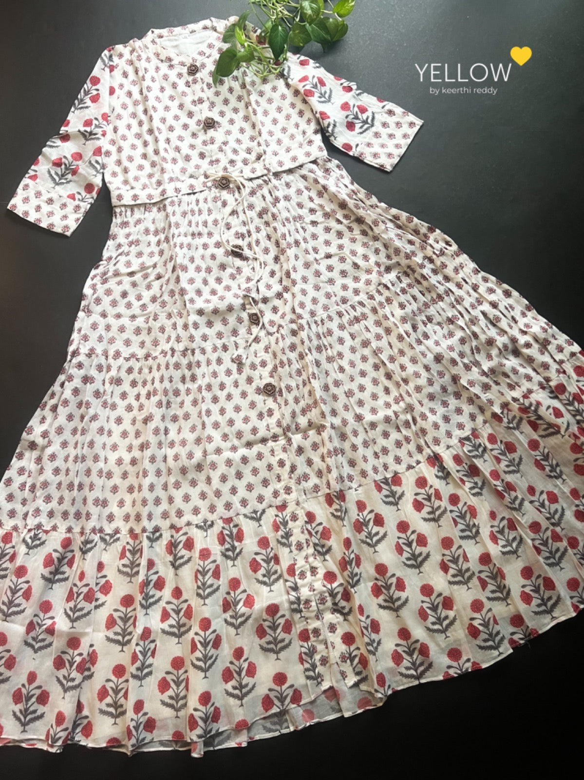 Cotton Flared gown