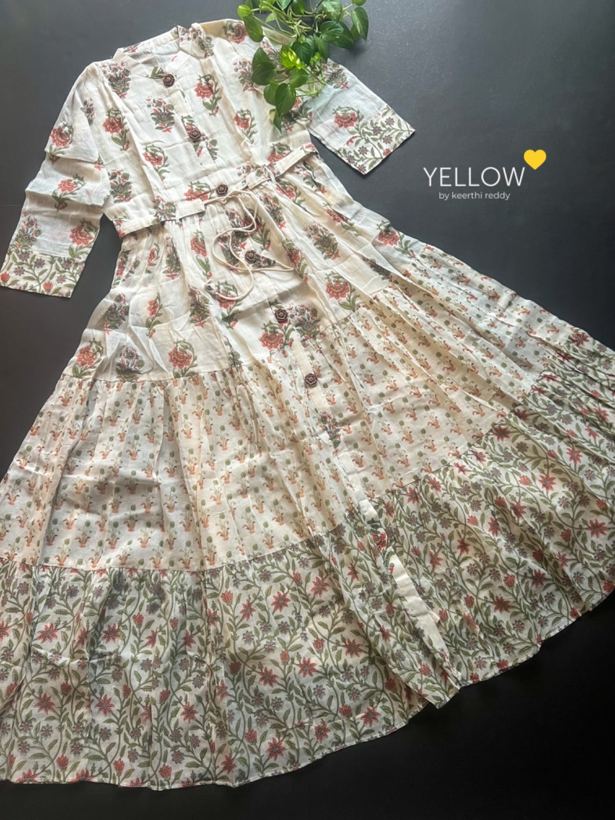 Cotton Layered Long Gown