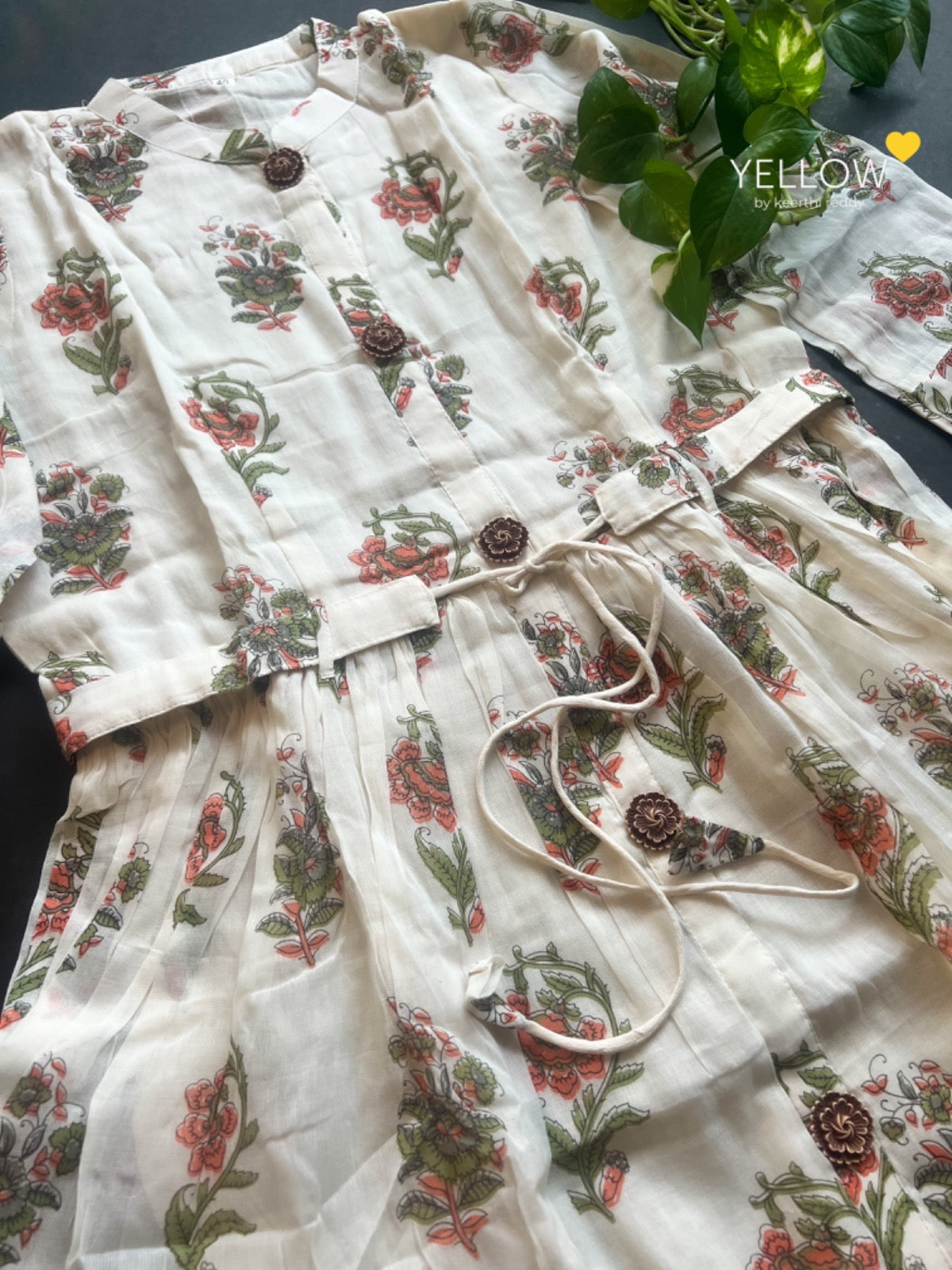 Cotton Layered Long Gown
