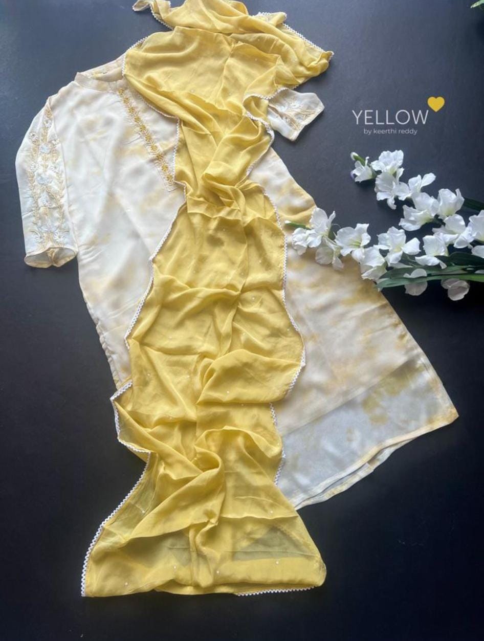 Chiffon Shibori dress