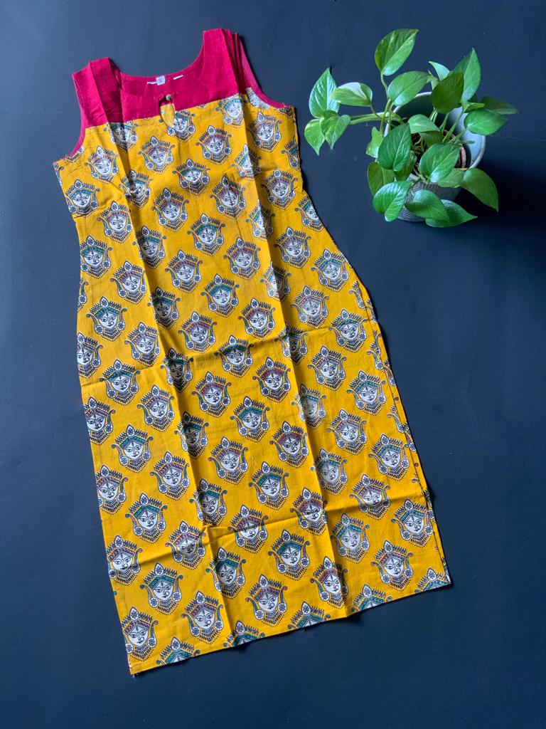 kalamkari cotton kurti