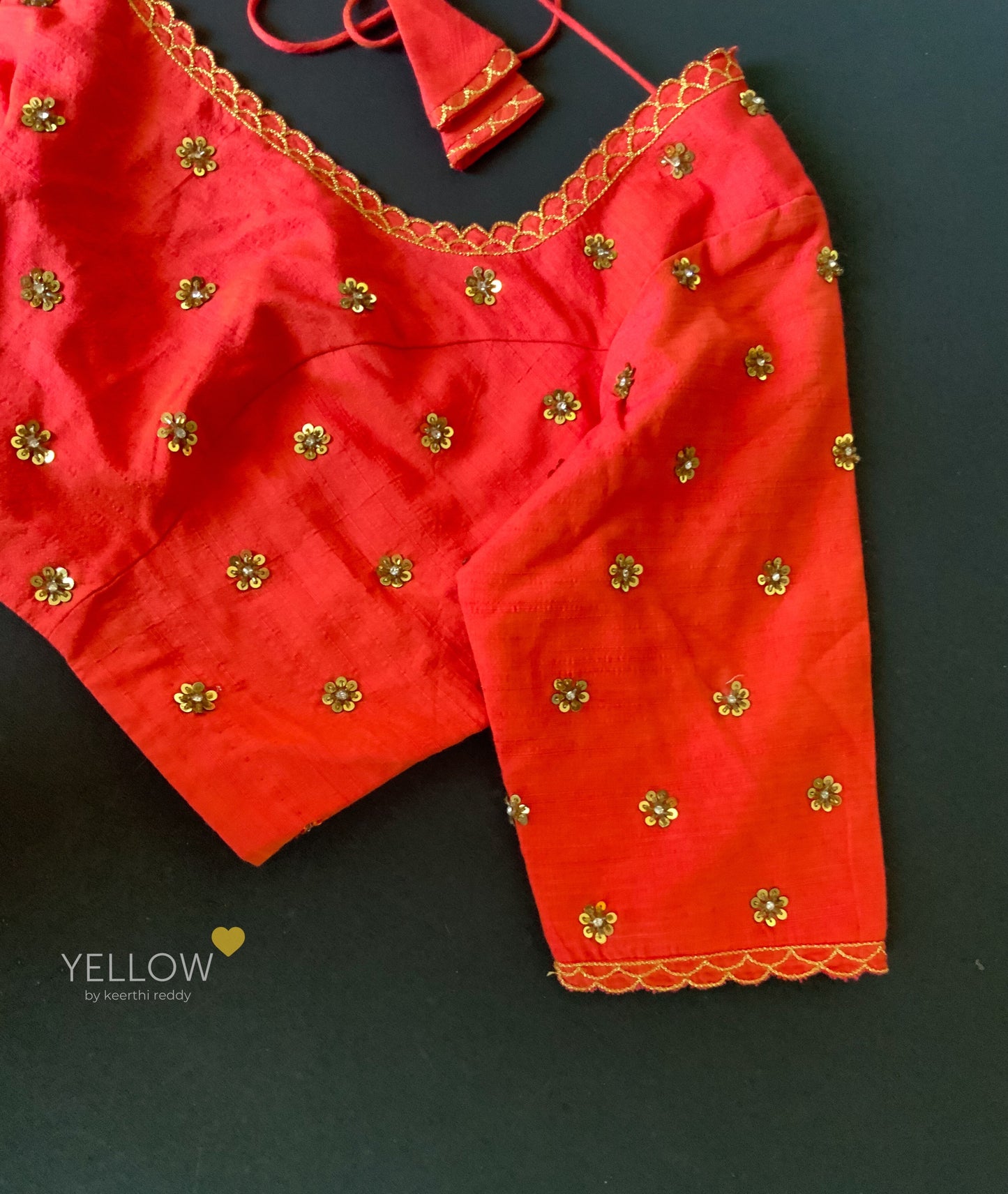 HANDWORKED RAWSILK BLOUSE