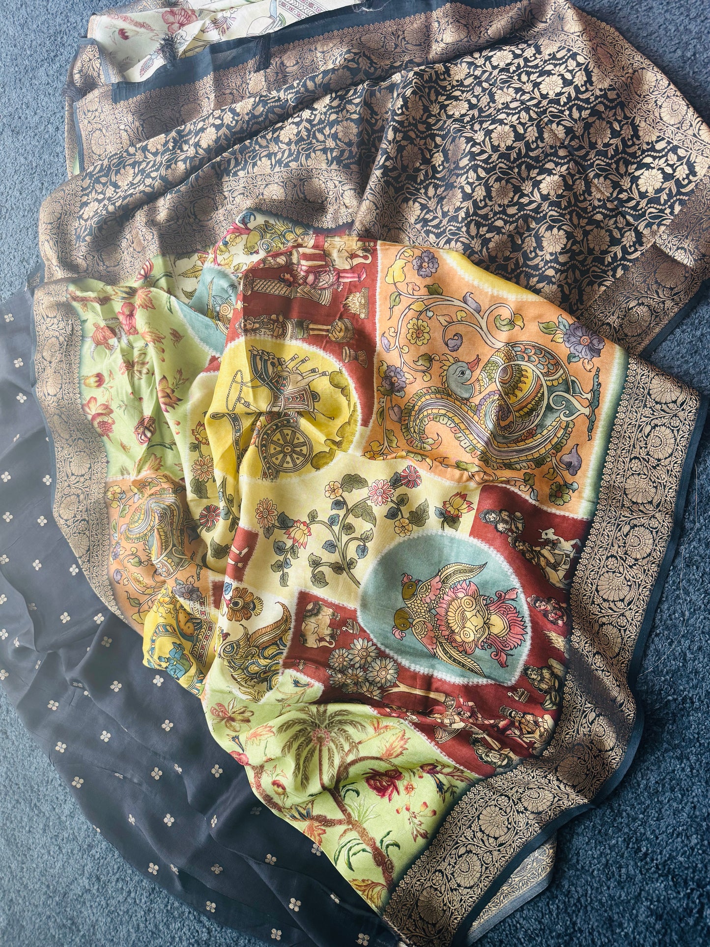 PRINTED DOLA SILK SAREE