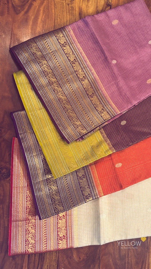 ZARI CHECKS SILK SAREE