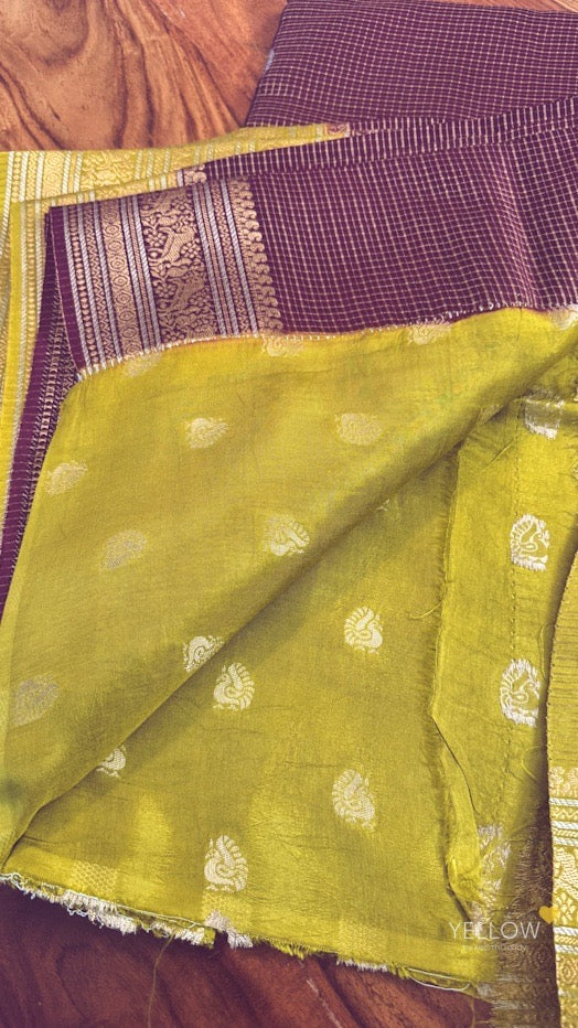 ZARI CHECKS SILK SAREE