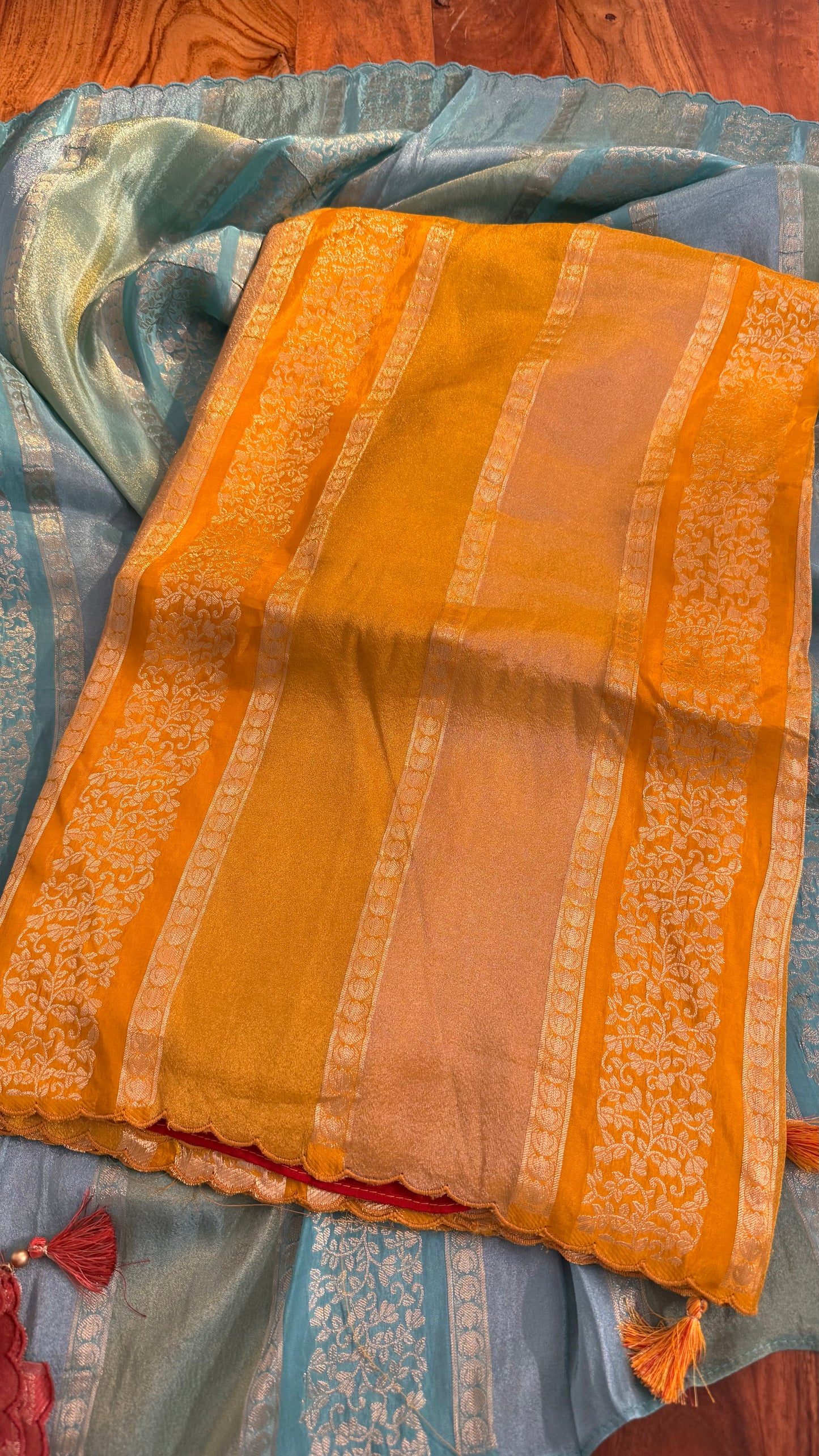 Chinon crape sarees ✨