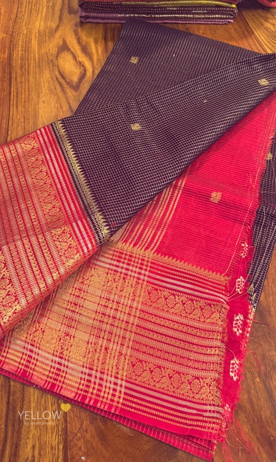 ZARI CHECKS SILK SAREE