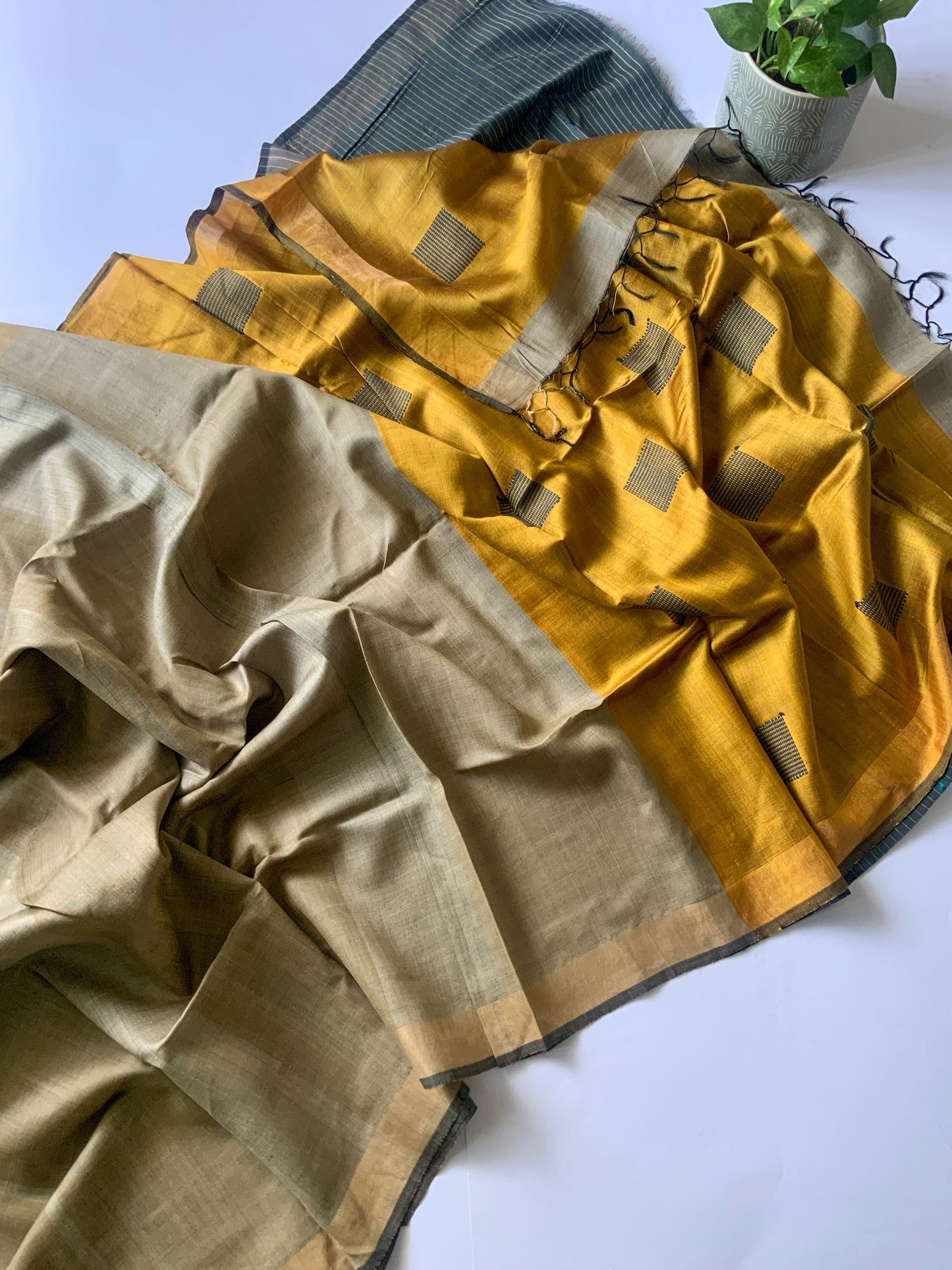 PURE TUSSAR SILK SAREE