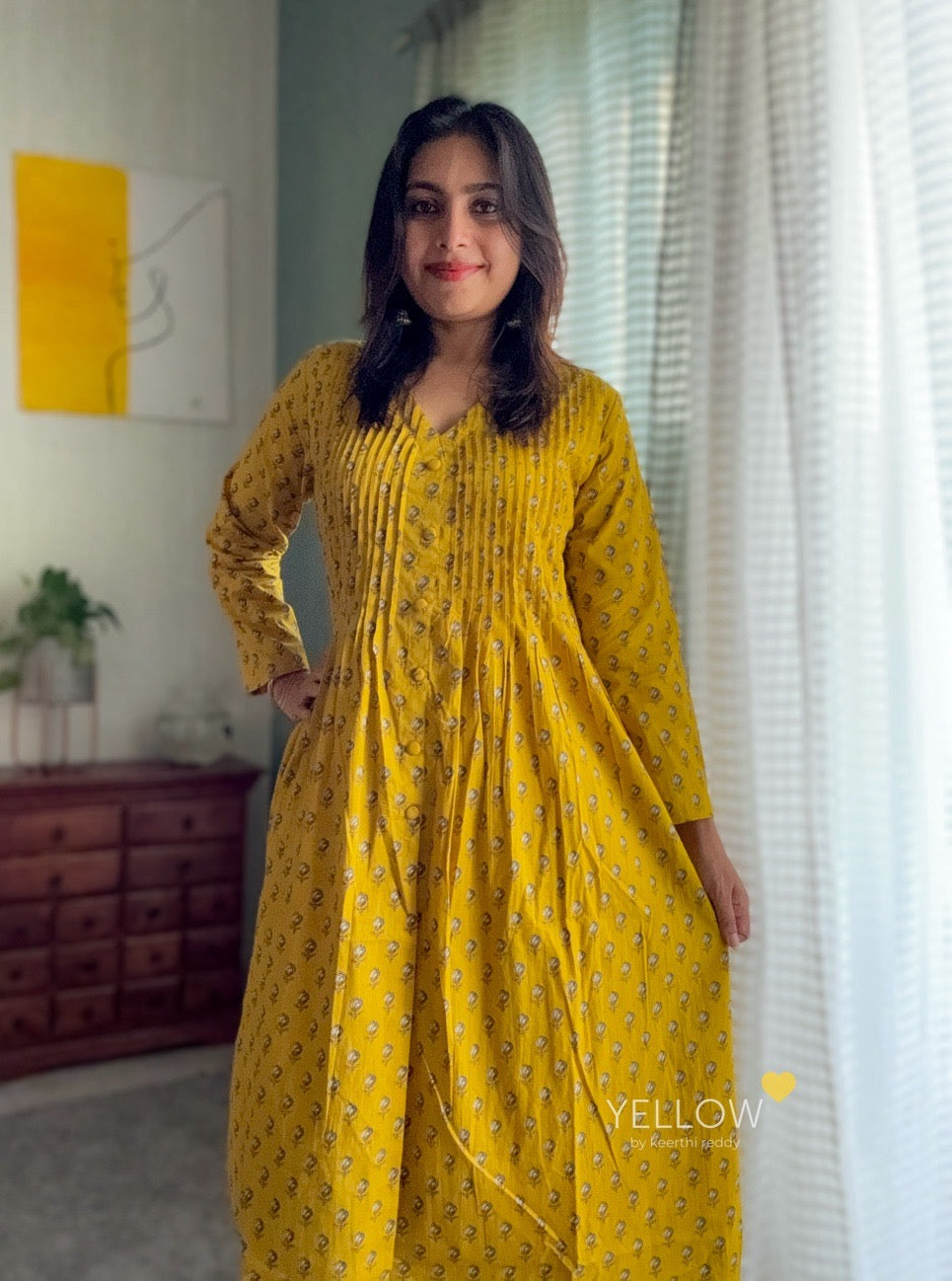 PLEATS AND MORE ! – Yellow By Keerthi Reddy