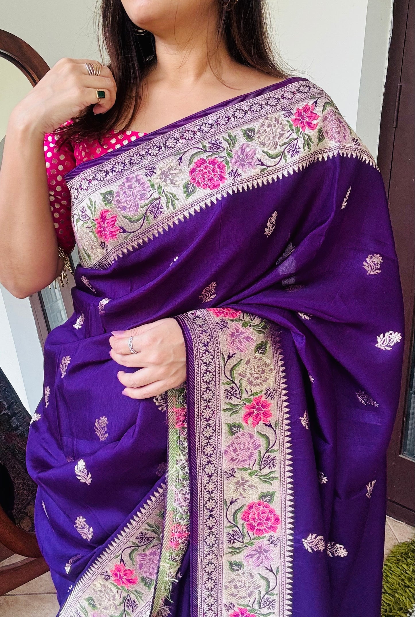 MOONGA TUSSAR SAREE