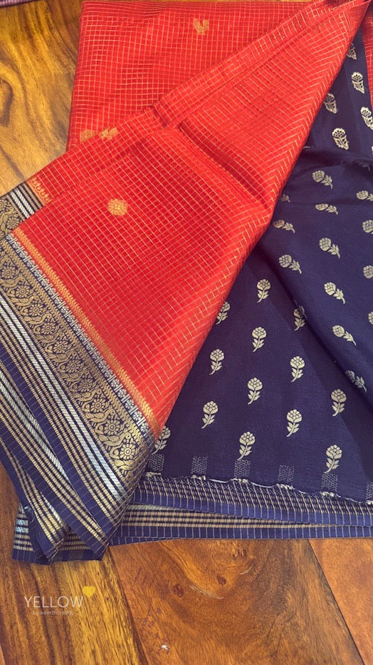 ZARI CHECKS SILK SAREE