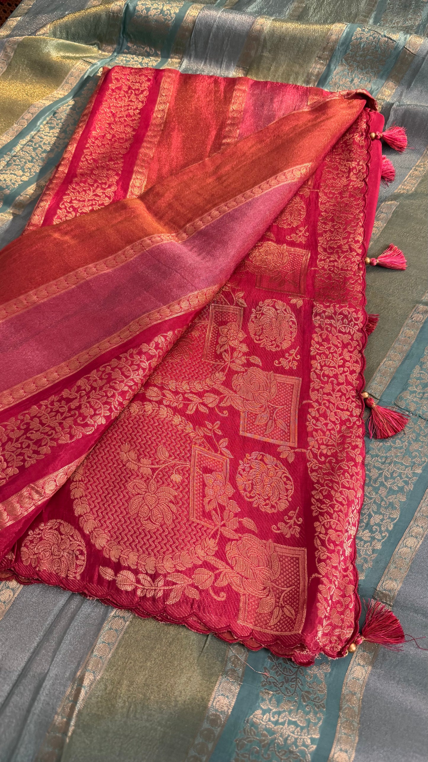 Chinon crape sarees ✨
