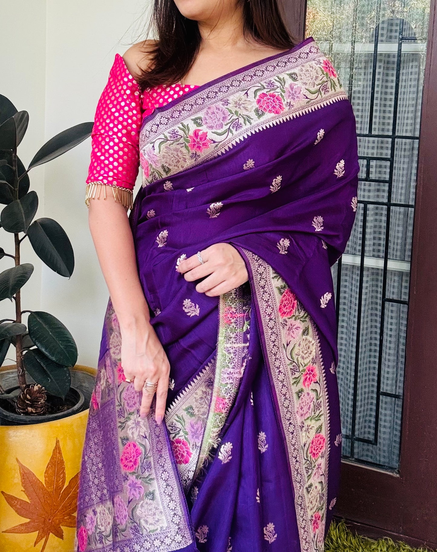 MOONGA TUSSAR SAREE