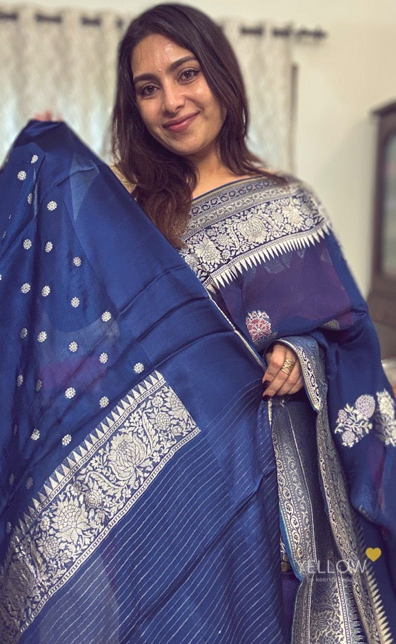 SILK KOTA SAREES WITH ANTIQUE ZARI BORDERS