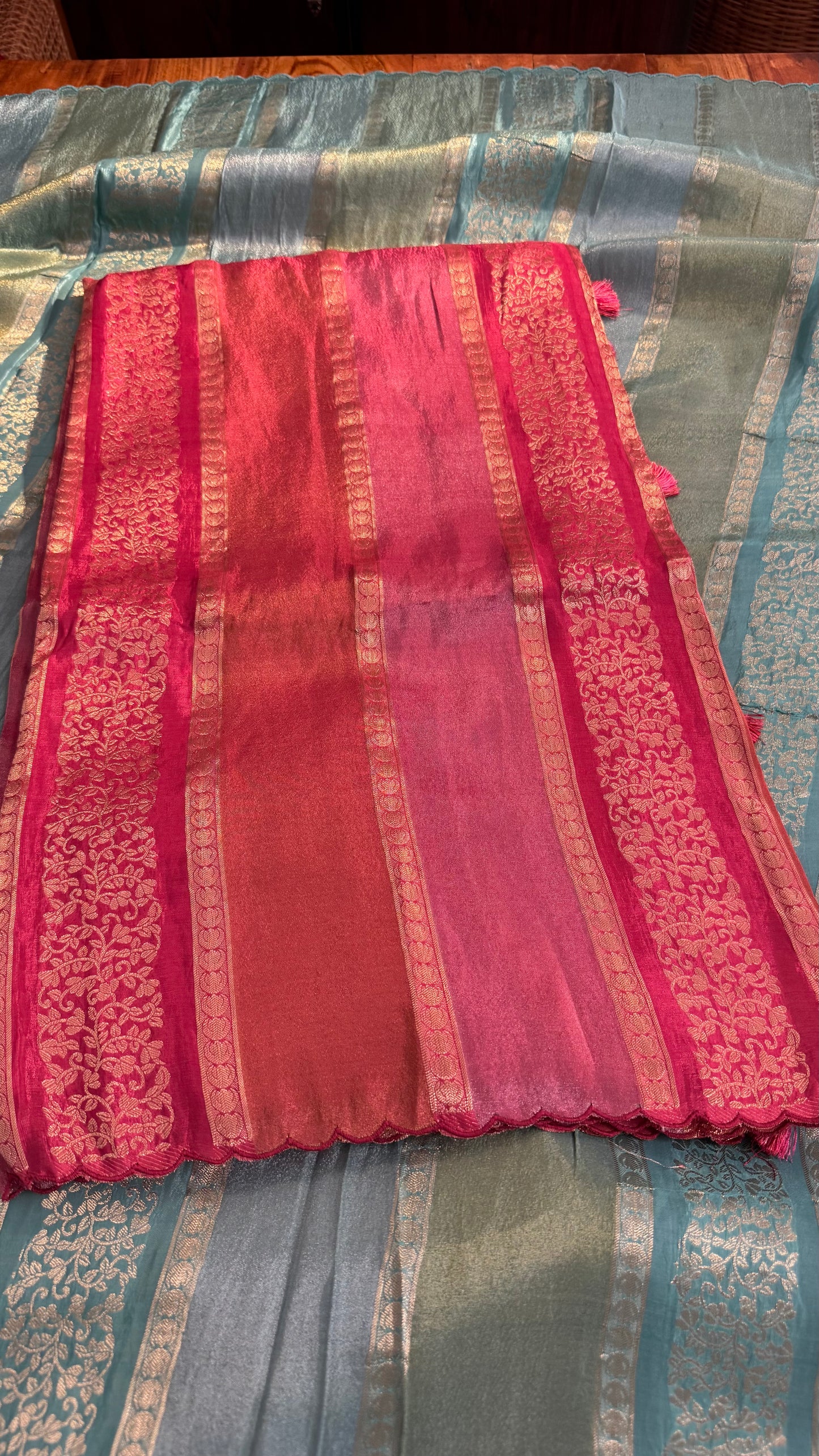 Chinon crape sarees ✨