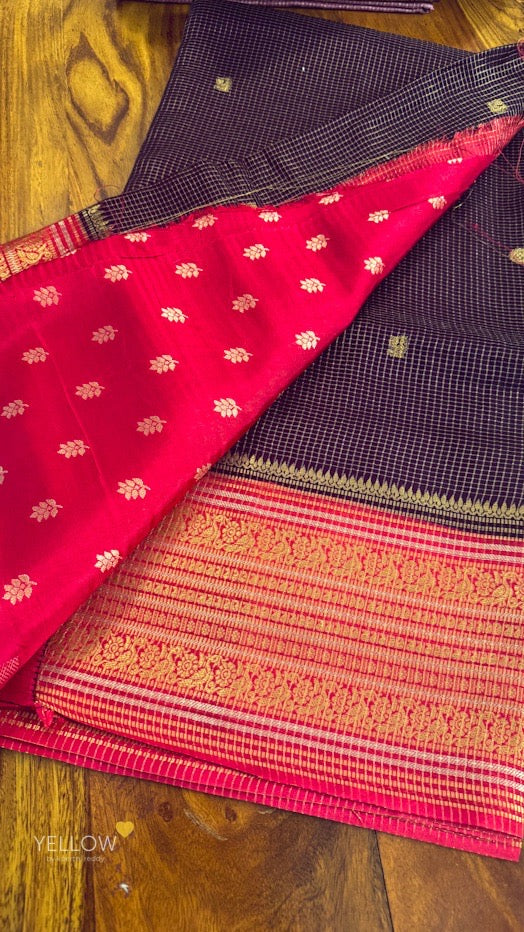 ZARI CHECKS SILK SAREE