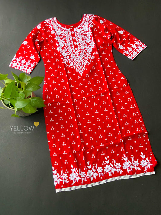 CHIKANKARI KURTI