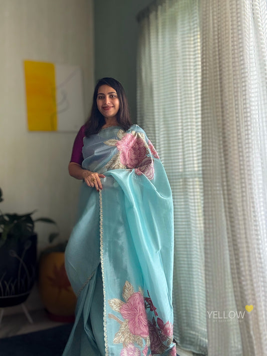 TISSUE ORGANZA SAREE