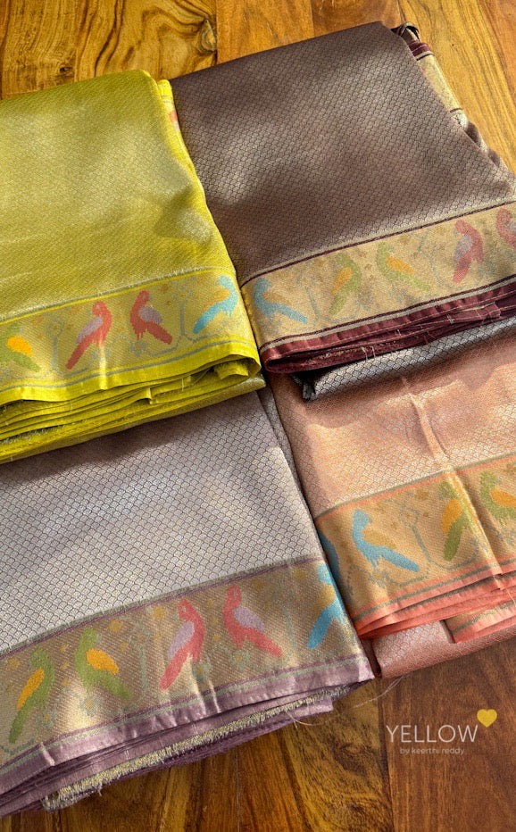 Banarasi weave with paithani borders